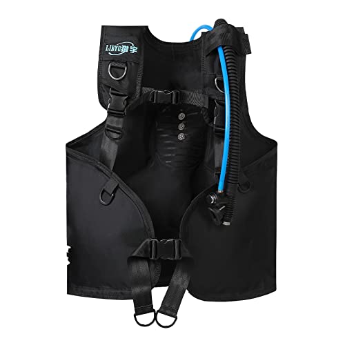 TUXING Scuba Diving BCD,Diving Buoyancy Compensator Device for Diving Hookah, BCD Compatible Diving Ventilator, Folds Completely to Save Space,Fully Accessorised