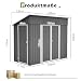 FammyLoft Gartenhaus Metall, 242x120x192cm, Geräteschuppen Metall