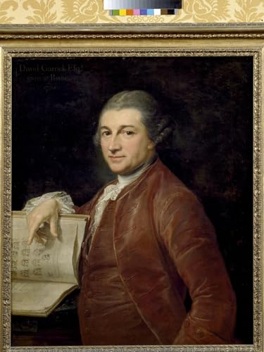 Impression d'art portrait de David Garrick par Pompeo Girolamo Batoni affiche murale premium