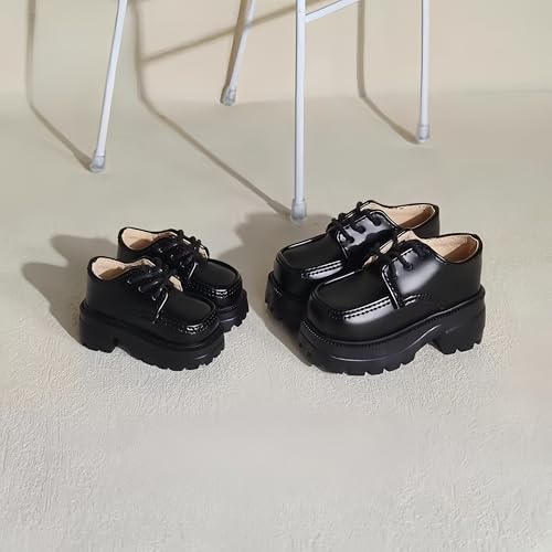 Évitez les chutes de votre poupée BJD 1/4 grâce aux chaussures stables faites main noir mat