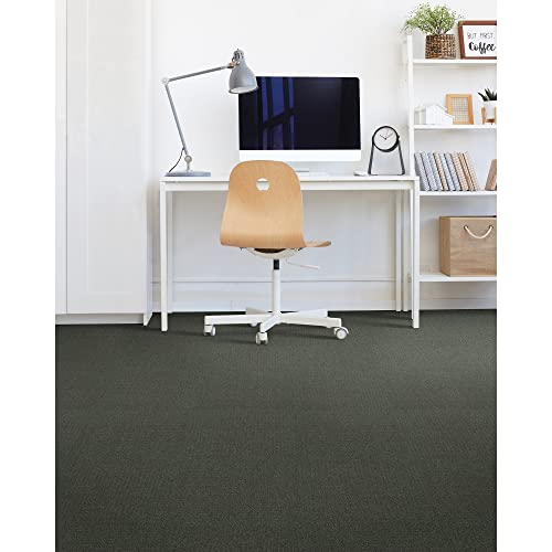 Image of Mohawk Advance 24 inch x 24 inch Berber (Loop pile), 0.11 inch Pile Height, Carpet Tile, Nylon Fiber, Irish Stone Color, (24 Tiles), (96 sqft /carton)