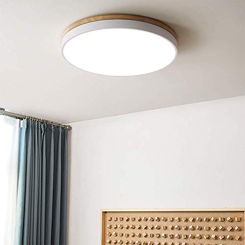 Plafonnier LED acrylique bois dimmable YangRy 40cm 36W
