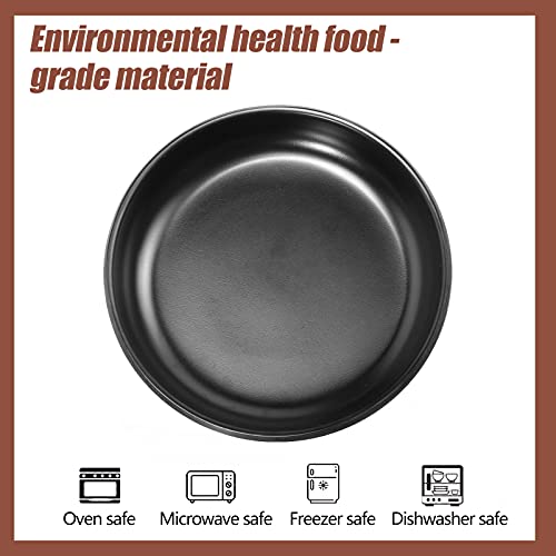 Cake Plate 2Pcs Melamine Dinner Plates Shallow Food Snack Pasta Bowl Steak Fish Serving Plates For Home Restaurant Kitchen Condiment Bowls #TOP5