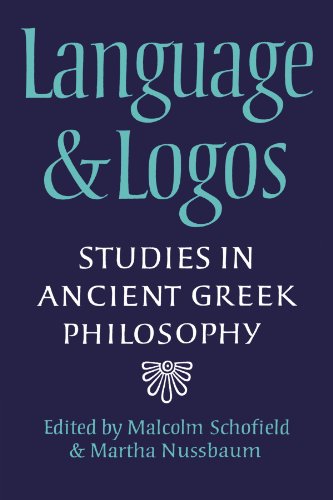 Language and Logos: Studies in Ancient Greek Philosophy Presented to G. E. L. Owen