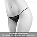 APPEARUS Disposable Women's Black T-String Thong Bikini Panties for Spray Tanning, Hair Removal, One Size (60 Ct./5 bags of 12)