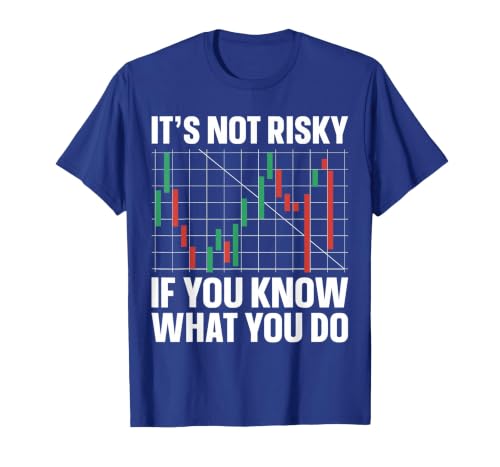 Stock Market Broker Trader Forex Day Trading - Stock Trading T-Shirt, Men, Royal Blue, X-Large