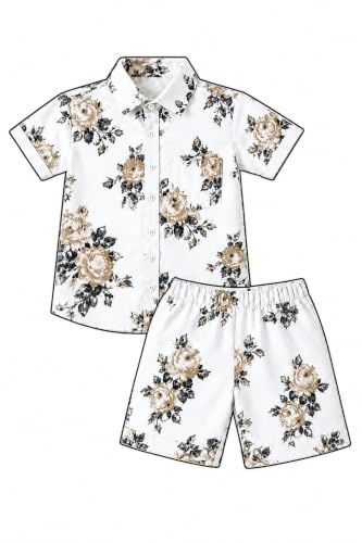 Image of Boys Shirt & Shorts Co-ord Set Kids Regular Wear Clothes Outfit