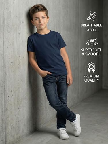 Image of XENOVAURBAN Kids Tshirt 2 Combo for Boys /Girls | Cotton Fabric | Graphic Printed Round Neck T-Shirt for Kids - KRN2-PRINTED-PAR