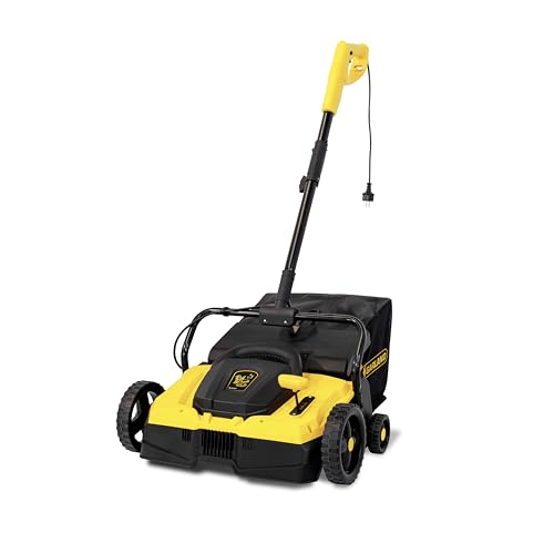Garland – Kunstrasenkehrmaschine Roll&Comb 402E-V24 | 1.500 W Motor | 36 cm Arbeitsbreite | Elektrisch mit Netzkabel | 35 L Fangbehälter | Schwenkbarer Griff | Nicht für Schnee geeignet