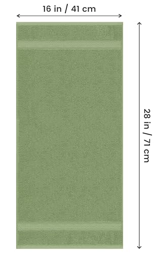 Image of Utopia Towels 6 Pack Premium Hand Towels Set, 16 by 28 inches, 100% Ring Spun Cotton, Ultra Soft and Highly Absorbent 600GSM Towels for Bathroom, Gym, Shower, Hotel, and Spa, Sage Green