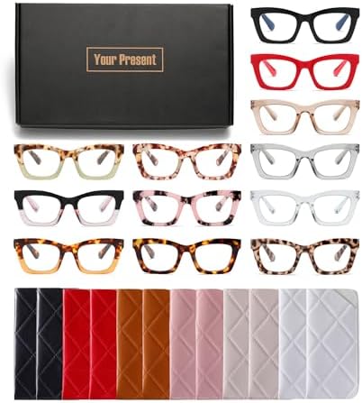 Oprah Style Stylis Women's Reading Glasses Blue Light Blocking Spring Hinge