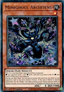 Mimighoul Archfiend MP25-EN237 Ultra Rare Englisch Boosterfrisch 1. Auflage - 2025 Mega-Pack Tin - mit ReCollectibles-Versandschutz - für Yu-Gi-Oh!