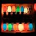 Romasaty 25 Pack C9 Replacement Bulbs C9 Ceramic Multi-Color String Lights Replacement Bulbs, C9/E17 Candelabra Base, 7 Watt