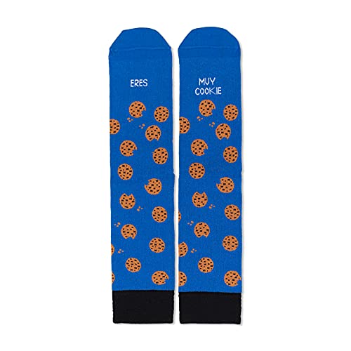 UO Mensaje Calcetines Divertidos Amor Pareja, Azul, Talla 42-46 Unisex Adulto
