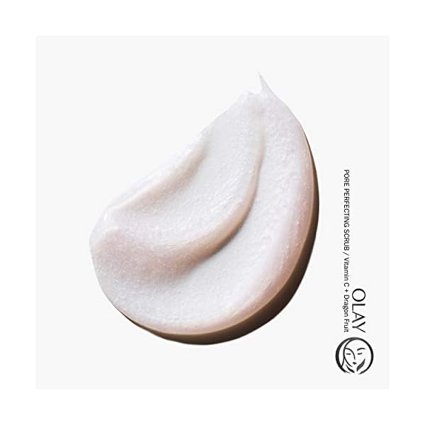 Olay Pore Perfecting Face Scrub with Vitamin C and Dragon Fruit, 4.2 Fl Oz