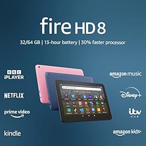 All-new Fire HD 8 tablet | 8-inch HD display, 32 GB, 30% faster processor, designed for portable entertainment, 2022…