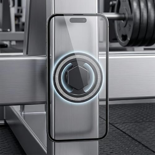 Image of REWOP Multipurpose Magnetic Mobile Phone Holder for Gym, Office, Kitchen for Influencers Accessories Compatible with All Smartphones (Magnetic)