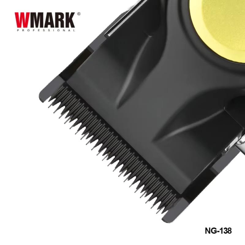 Image of WMARK NG-138 Premium Salon Series 8000-8500RPM 385 Double Ball Motor Zero Gapped Hair Clipper High Precision Fade Blade with DLC Process 2500mAh Battery USB Charging & Stand 180-Min Runtime, Model 1