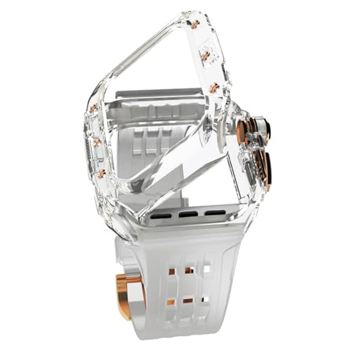 Kit modification montre Apple Watch Series 9 8 7 6 5 4 SE boîtier transparent 44 45 MM
