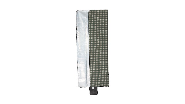 Couverture Pique-nique XXL Relaxdays – 200x300 Cm – Isolante Et Imperméable – Gris/blanc – Poignée De Transport – Pour Plage, Camping, Jardin