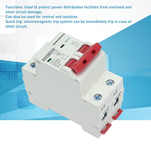 Disjoncteur CC installation facile sur rail DIN pour coffret