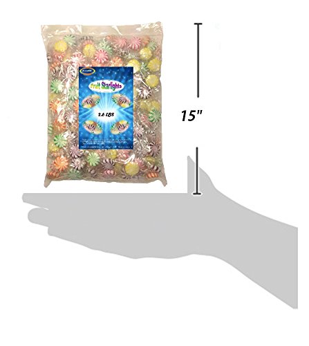 Assorted Fruit Starlights, 2.6 Lbs Individually Wrapped Hard Candy