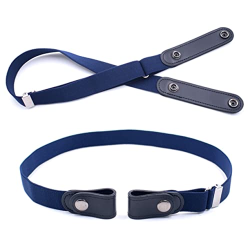 2pcs Adjustable Elastic Waist Belts No Buckle Stretch Belts for Women Men Jeans Pants Dress4