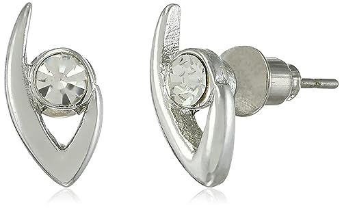Estele Rhodium Plated Abstract stud Earrings with Austrian Crystal for Women (B095CMG64S) Amazon Price History, Amazon Price Tracker