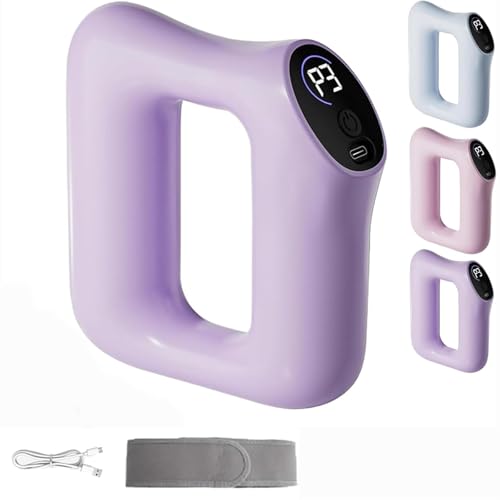 Anillo multifuncional para fascia de todo el cuerpo, vibraciones profundas en los tejidos, masajeador eléctrico ergonómico para fascia, modos de masaje ajustables (Morado)
