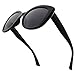 VITENZI Bifocal Sunglasses with Readers for Women, Oversized Butterfly Cat Eye Reader, Barletta in Black 1.75
