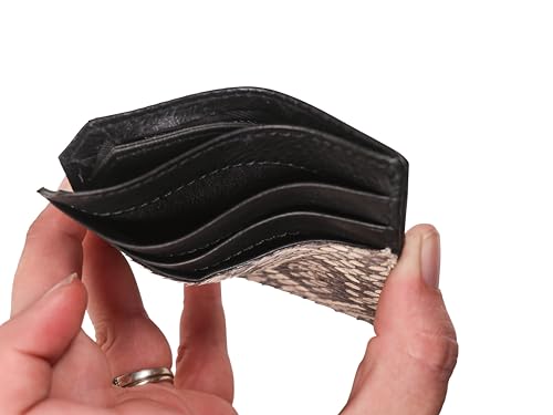 Real Eastern Diamondback Rattlesnake Skin Cardholder Slim Wallet3