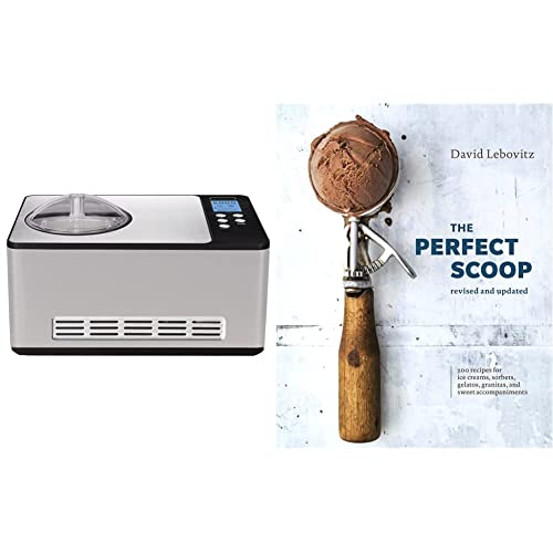 Image of Whynter Stainless Steel ICM-200LS Automatic Ice Cream Maker 2 Quart Capacity & The Perfect Scoop, Revised and Updated: 200 Recipes for Ice Creams, Sorbets, Gelatos, Granitas, and Sweet Accompaniments