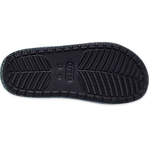 Image of Crocs Unisex Classic Cozzzy Sandal Black /Multi 9 Men /11 Women