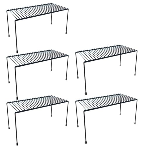 Kit 5 Organizadores Armário Cozinha Multiuso Aço Reforçado