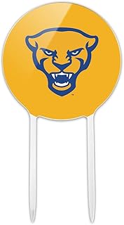 Acrylic University of Pittsburgh Secondary Logo Cake Topper Party Decoration for Wedding Anniversary Birthday Graduation