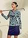 Women's Golf Polo Shirt Long Sleeve Sun Protection Top Paisley Fall Winter Ladies Golf Attire Clothes