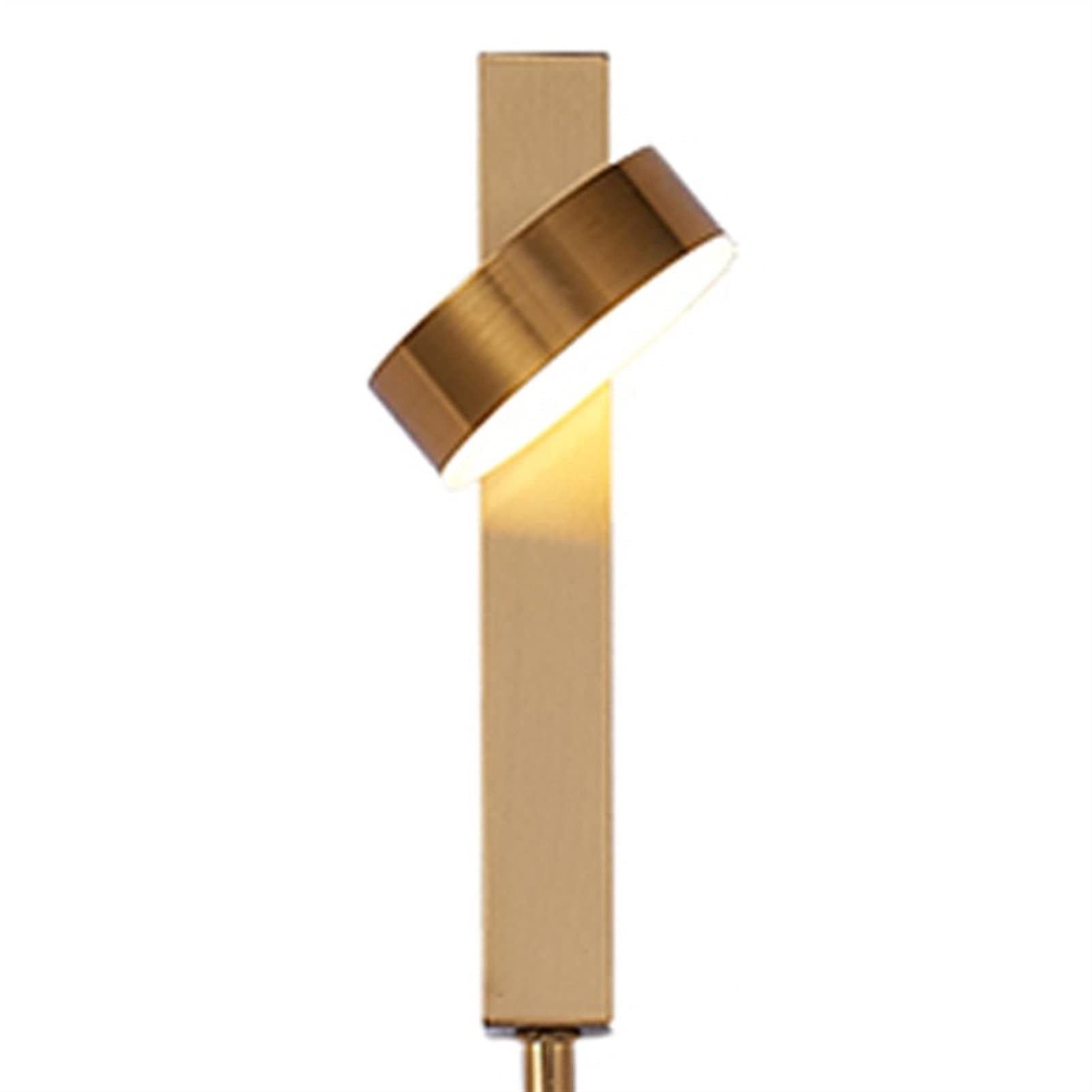 Lámpara de pared LED con atenuador rotativo y diseño dorado moderno
