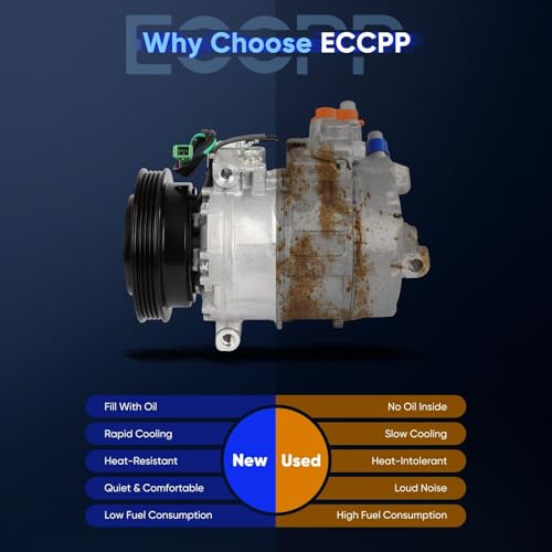 Image of ECCPP AC Compressor for Volkswagen Passat 1.8L 2001-2005 | for Volkswagen Passat 2.0L 2004-2005 Air Conditioning Compressor Rapid Cooling