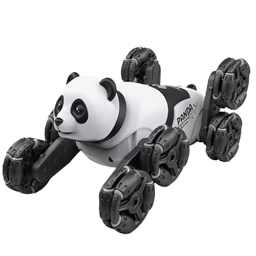 Robot véhicule de course panda : la voiture cascades RC idéale pour le jardin