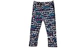  VEGA STAR - Legging pour enfant  100% coton pour vêtements d\'été idéal pour filles, avec ceinture élastique, idéal pour les leggings scolaires et d\'été  Ages 1-12 ans  Bleu marine avec imprimé