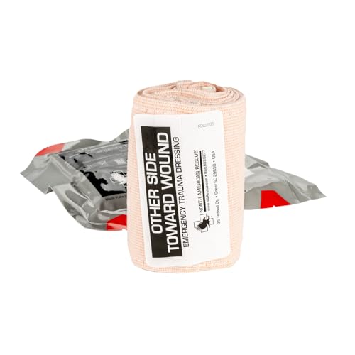 North American Rescue Mini Responder 4 in ETD Emergency Trauma Dressing (Flat) NAR 4