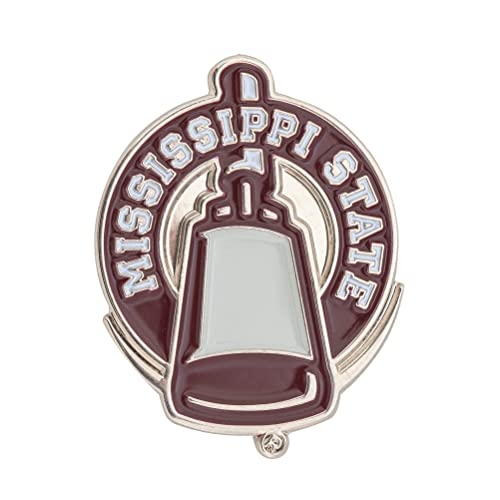 Image of Desert Cactus Mississippi State University Lapel Pin MSST Bulldogs Made of Metal for Formal Wear, Bag and Hat Jewelry, and Tie Tack
