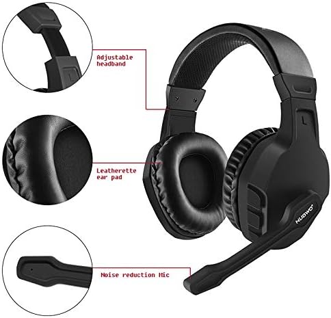 Miniatura 3 de NUBWO U3 35mm Gaming Headset for PC PS4 PS5 Laptop Xbox One Mac iPad Nintendo Switch Games Computer Game Gamer Over Ear Flexible Microphone Volume