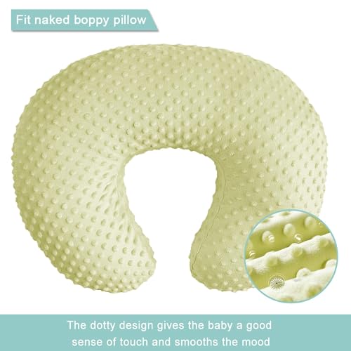iEvolve Nursing Pillow Cover Breast feeding Pillow cover for Baby Boy Girl,Cover Only(Mustard&White Pack of 2) - Image 3