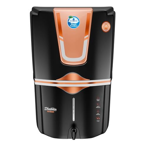 Image of AQUA D PURE 4x Technology with Copper Purification, 10 Stage RO Water Purifier with UV, UF, TDS Adjuster and 12 Liter Storage Tank, Best for Home and Offices (S92 Covered Copper RO)