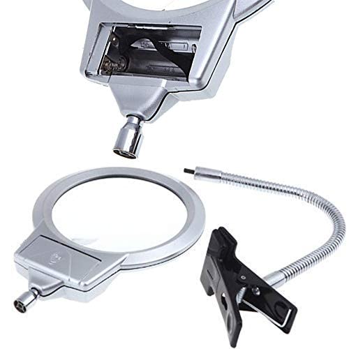 YUHINN Lupa Lupa con Abrazadera Cuello Flexible Brazo Giratorio Ajustable Soporte multifunción Herramientas de Lectura para Trabajos de reparación de Cerca Inspección