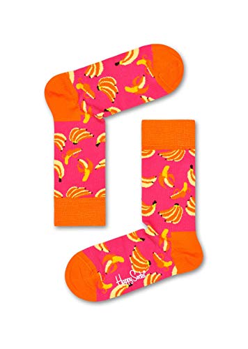 Happy Socks 4-Pack Amazon Pop Gift Set, Colorful And Fun, Socks For Men And Women, Pink-Yellow-Green-Orange-Navy (10-13) #TOP1