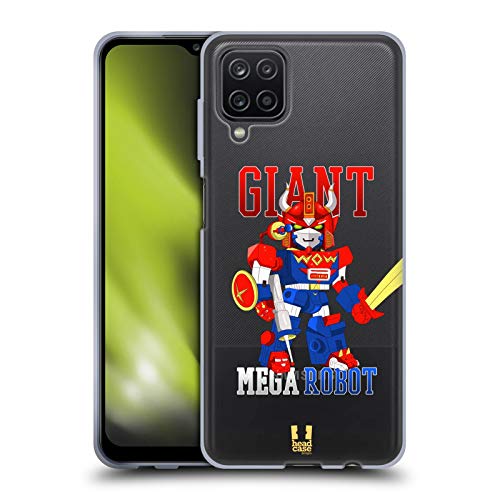Head Case Designs Mega Robot Cute Giant Robots Gel Case [Military Grade Protection] Compatible with Samsung Galaxy A12 (2020)