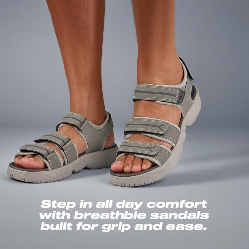Image of FUEL Keta Lightweight Comfortable for Walking, Travel & Outdoor Activities | Adjustable Strap | Anti-Slip Sole Men's Sports Sandals