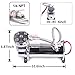 ZHSYMX Heavy Duty 200 PSI Air horn Compressor, 1/4 NPT Train Horn/Air Ride Compressor, Fittings for 12V Train/Truck/Car,Air Suspension SILVER
